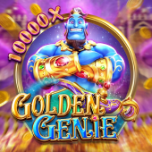 Golden Genie lamp spirit tile artwork
