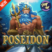 Poseidon sea god trident tile artwork
